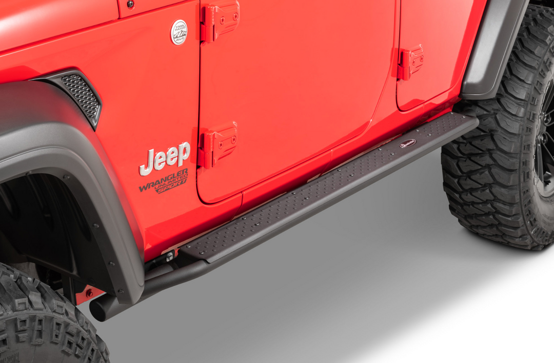 Quadratec Brute Strength Side Steps for 18-25 Jeep Wrangler Unlimited JLU 4-Door