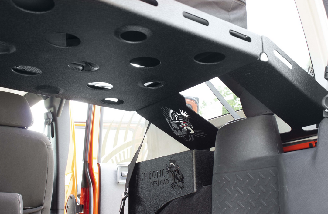 Fishbone Offroad Interior Storage Rack for 07-18 Jeep Wrangler JK Unlimited 4-Door