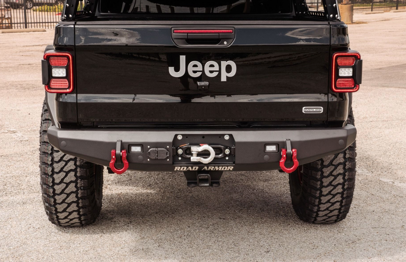 Road Armor Stealth Full Width Rear Winch Bumper for 2020-22025 Jeep Gladiator JT