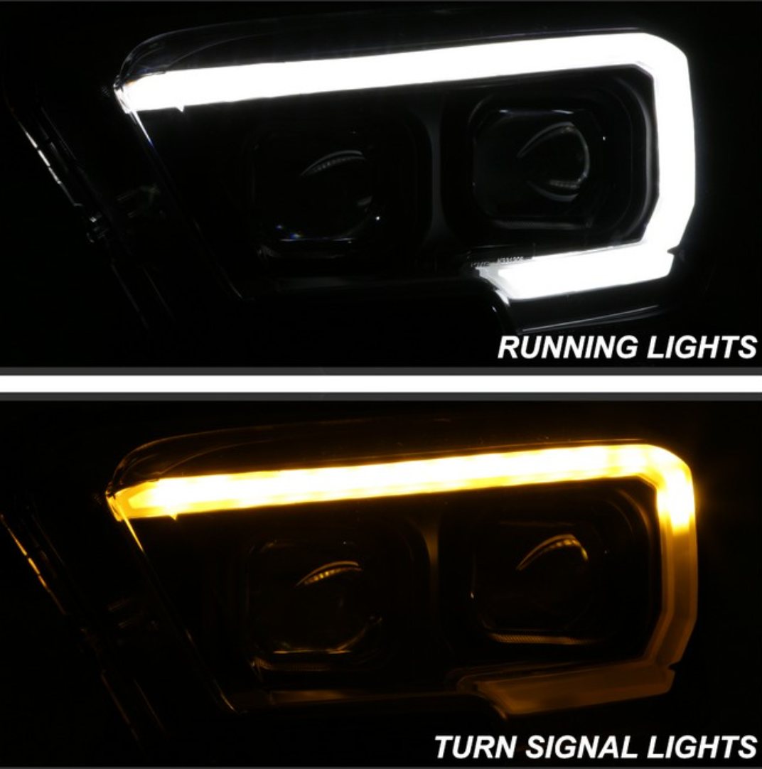 2016-2022 Toyota Tacoma | xTune Pair DRL Projector Headlights