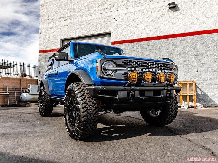 2021-2024 Ford Bronco Front Bumper Light Bracket with 4 Rigid Adapt XP LED Lights