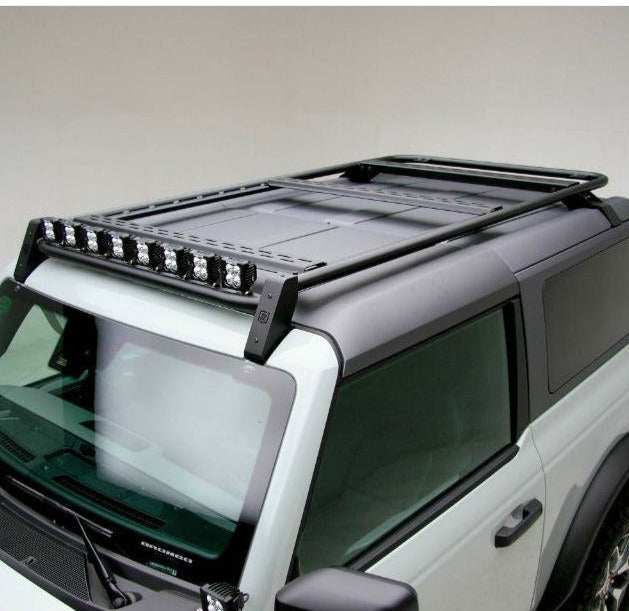 ZROADZ Black Roof Rack w/8 3" LED Light Pods Ford Bronco 2021+