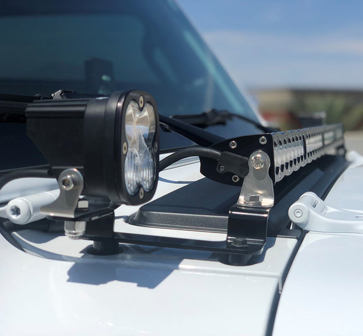 Baja Designs Squadron Sport & 40" S8 Driving/Combo LED Light Bar for 18-22 Jeep Wrangler JL / JT