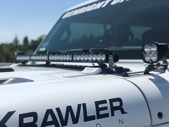 Baja Designs Squadron Sport & 40" S8 Driving/Combo LED Light Bar for 18-22 Jeep Wrangler JL / JT