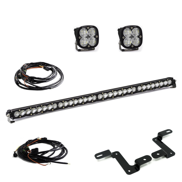 Baja Designs Squadron Sport & 40" S8 Driving/Combo LED Light Bar for 18-22 Jeep Wrangler JL / JT