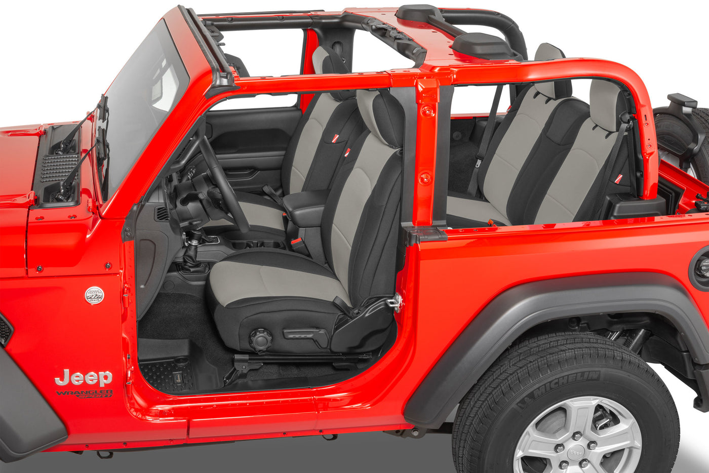 Diver Down Front and Rear Neoprene Seat Covers for 18-22 Jeep Wrangler JL 2-Door