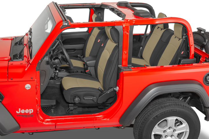 Diver Down Front and Rear Neoprene Seat Covers for 18-25 Jeep Wrangler JL 2-Door