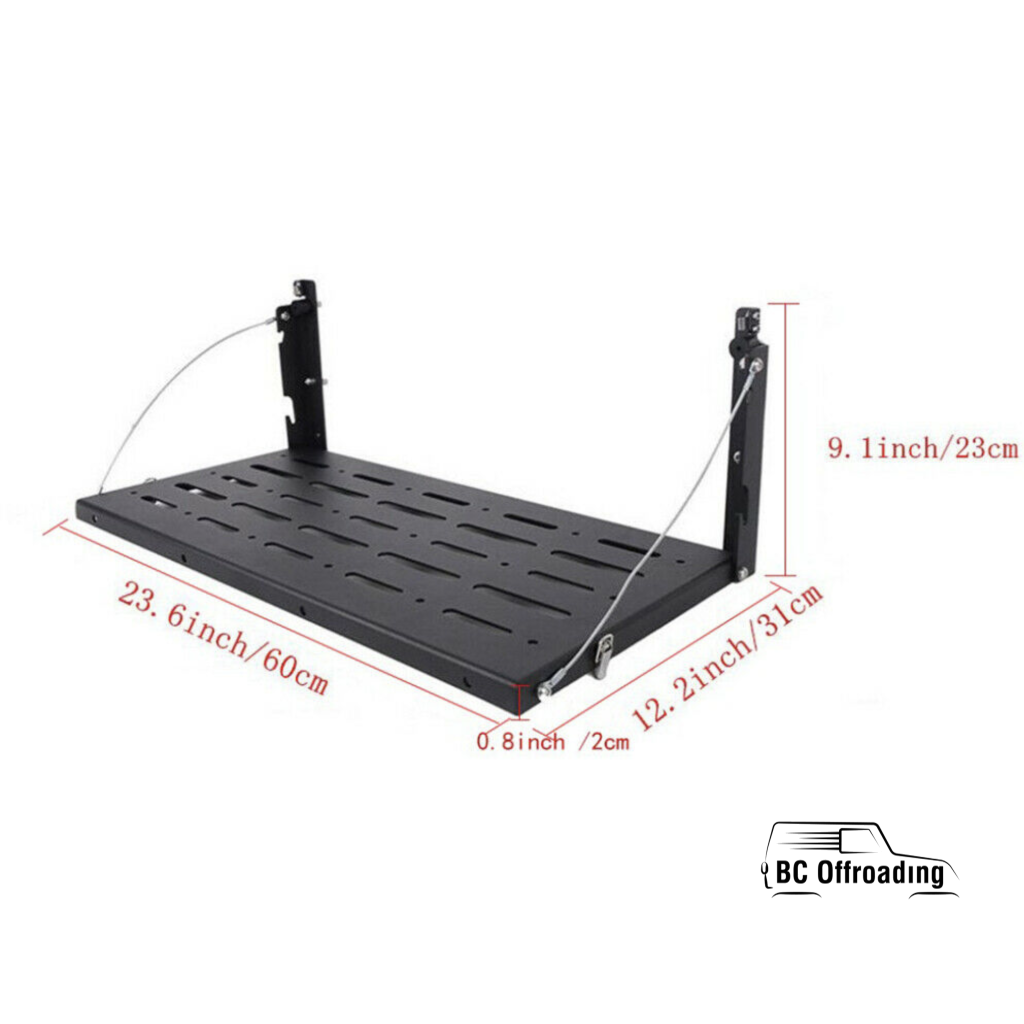 Jeep Wrangler Jk Multi-Purpose Rear Tailgate Table Foldable Storage Shelf 2007+