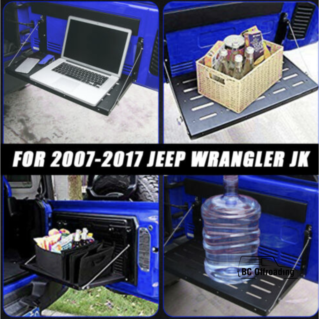 Jeep Wrangler Jk Multi-Purpose Rear Tailgate Table Foldable Storage Shelf 2007+