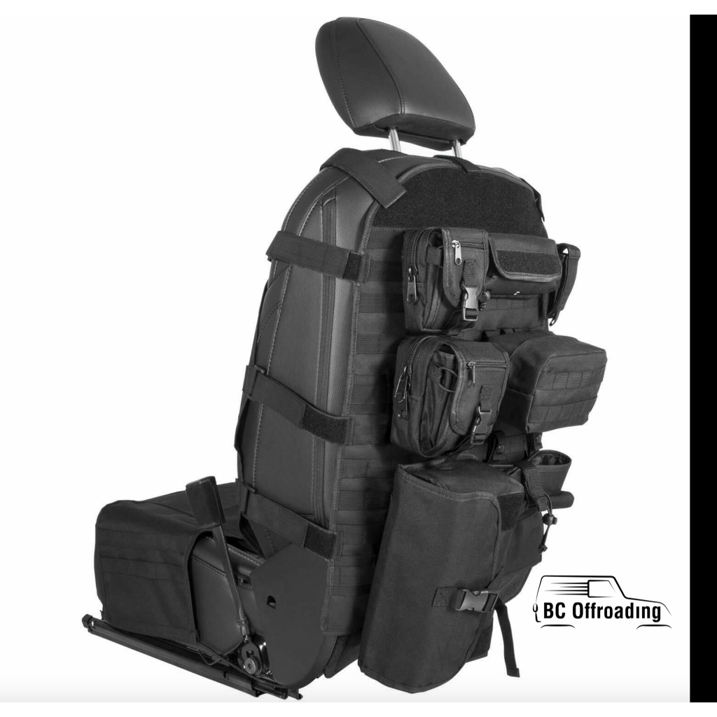 Jeep Wrangler Jk/jl Front Seat Cover And Organizer Storage Bags 2007+