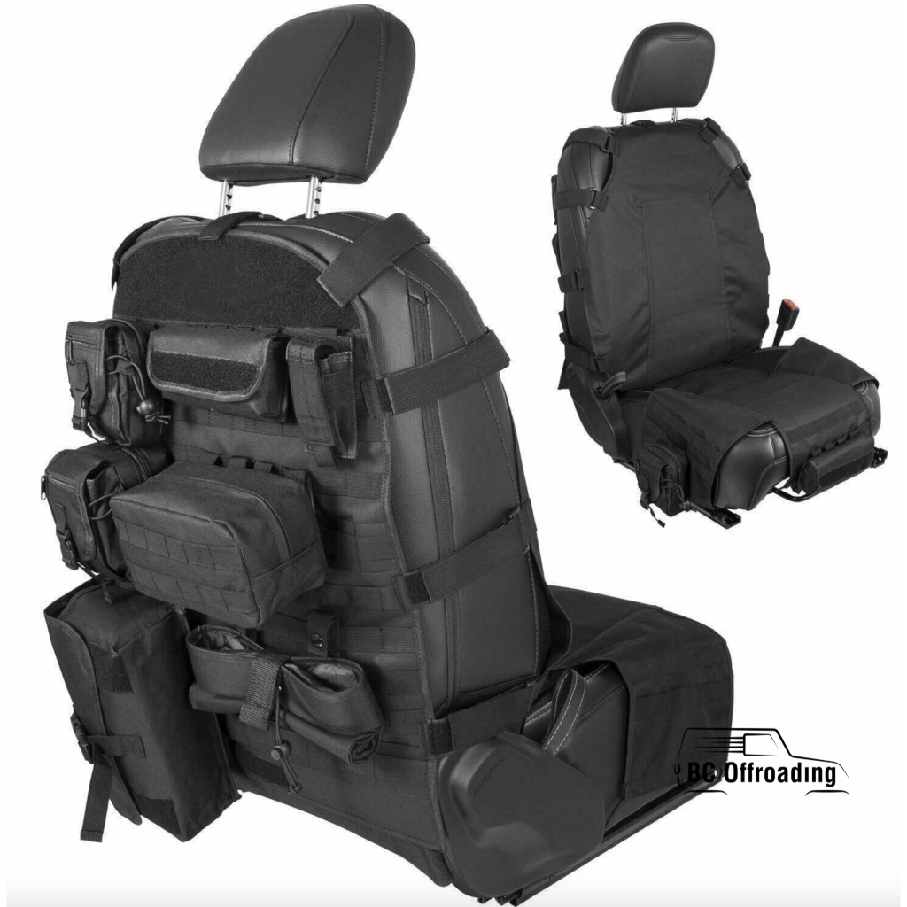 Jeep Wrangler Jk/jl Front Seat Cover And Organizer Storage Bags 2007+
