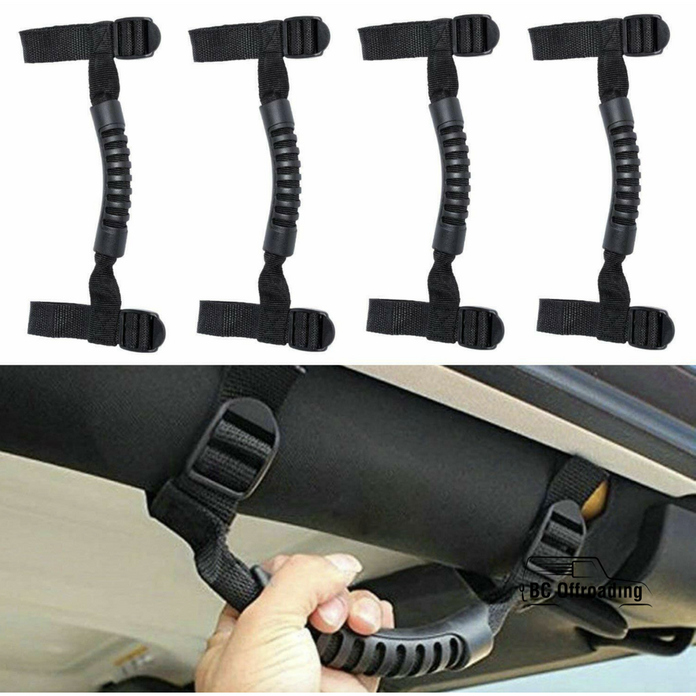 Jeep Wrangler Roll Bar Grab Handles 1987+ Black / Pack Of Four