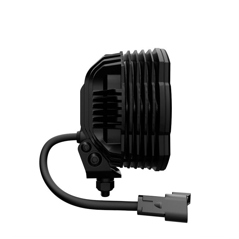 KC HiLiTES Flex Era 4 LED Lights with Pillar Mounts Spot Beam for 07-24 Jeep Wrangler JL/ JK & Gladiator JT