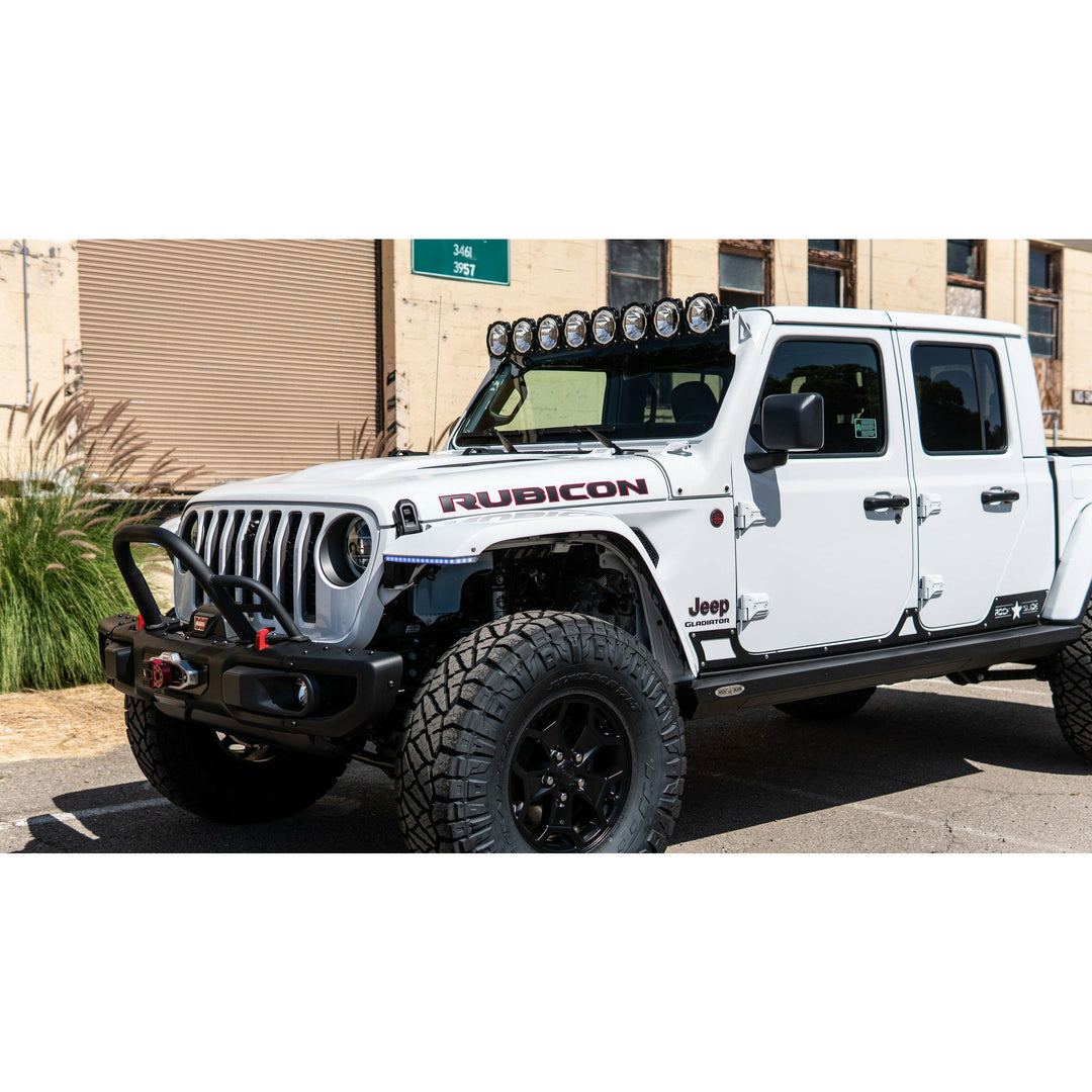 KC HiLiTES Gravity Pro6 LED Light Bar Kit for 18-24 Jeep Wrangler JL and Gladiator JT