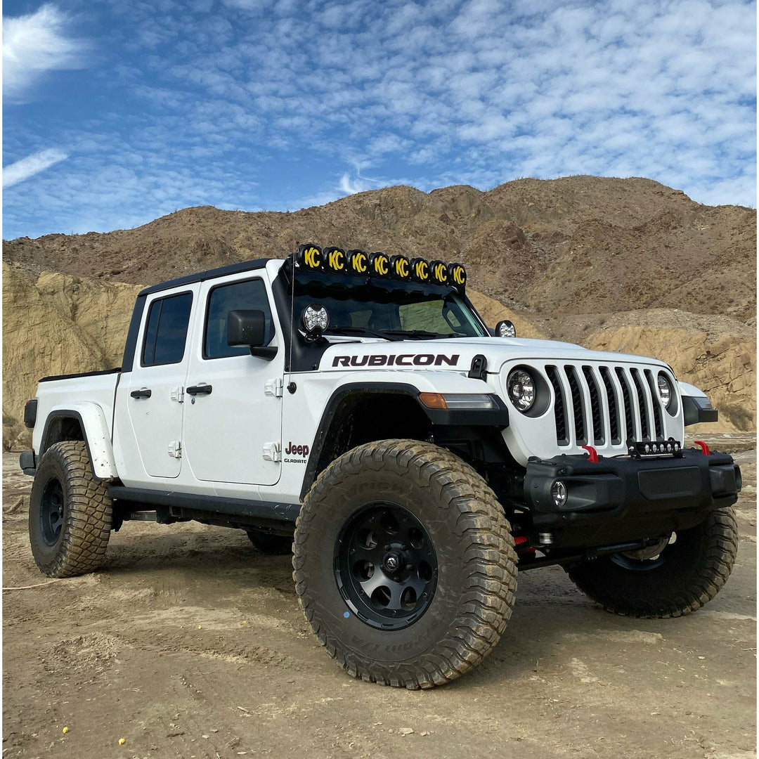 KC HiLiTES Gravity Pro6 LED Light Bar Kit for 18-24 Jeep Wrangler JL and Gladiator JT