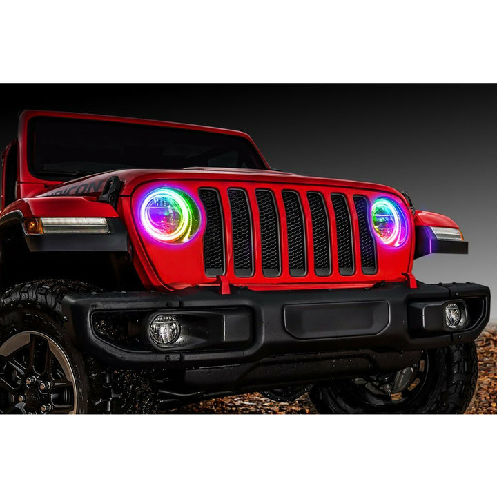 Oracle Lighting Waterproof Surface Mount LED Headlight Halo Kit for Jeep Wrangler JL 2018-2022