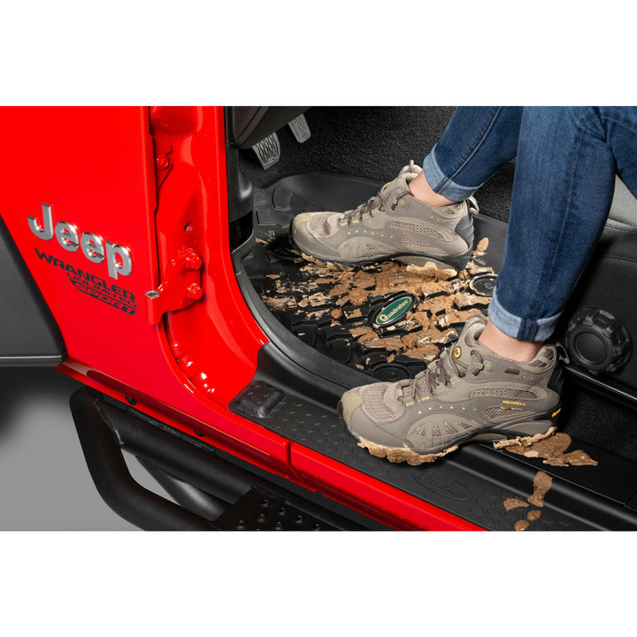 Quadratec Ultimate All Weather Floor Liners for 18-22 Jeep Wrangler JL 2-Door