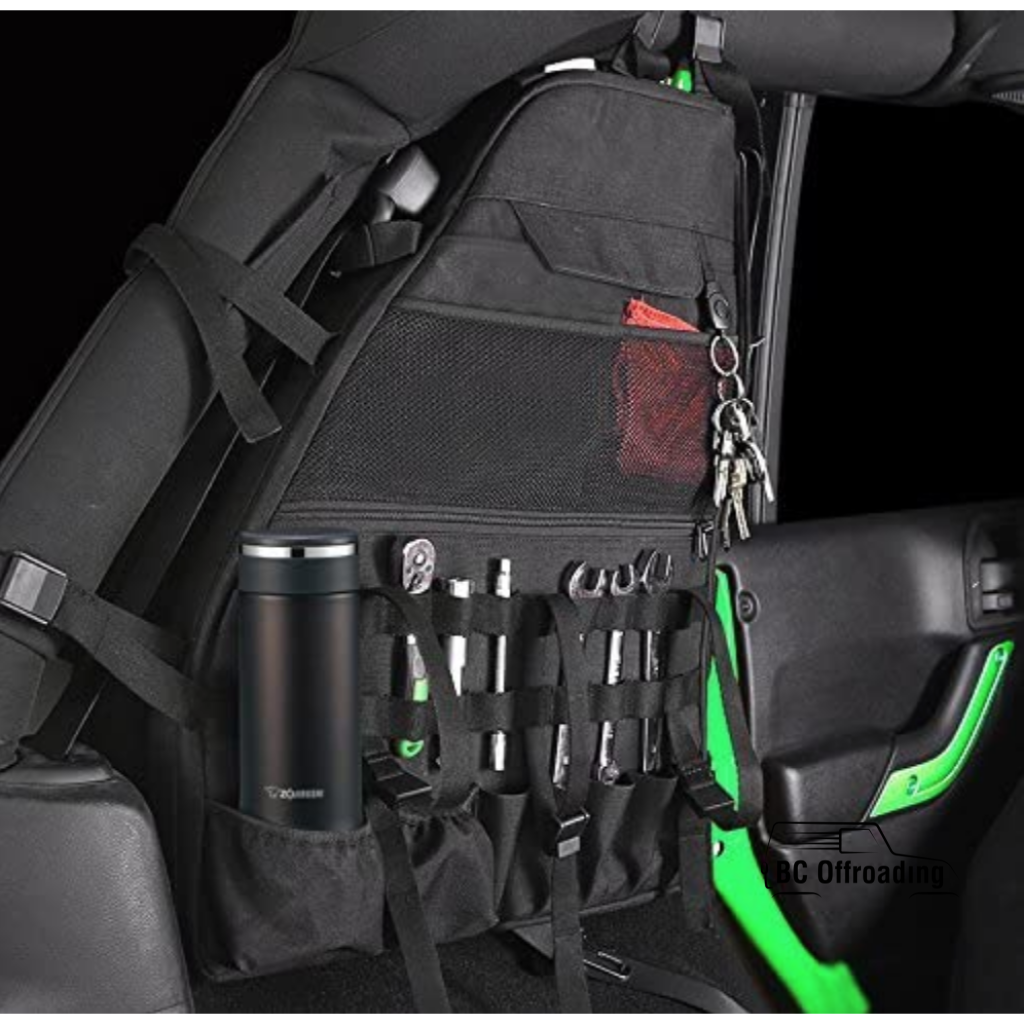 Roll Bar Storage Bags With Multi-Pockets And Extra For Jeep Wrangler Jku Jlu 2007+